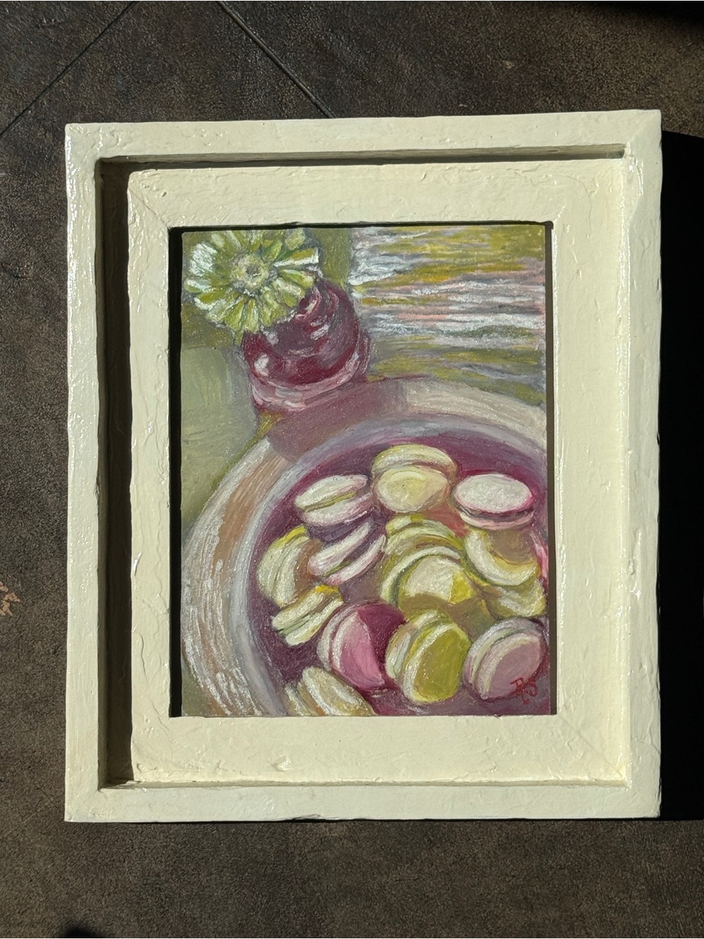 Framed original Still Life Artwork, Bakery Painting, Cooking Decor, 8x10" SALE - Picture 12 of 15